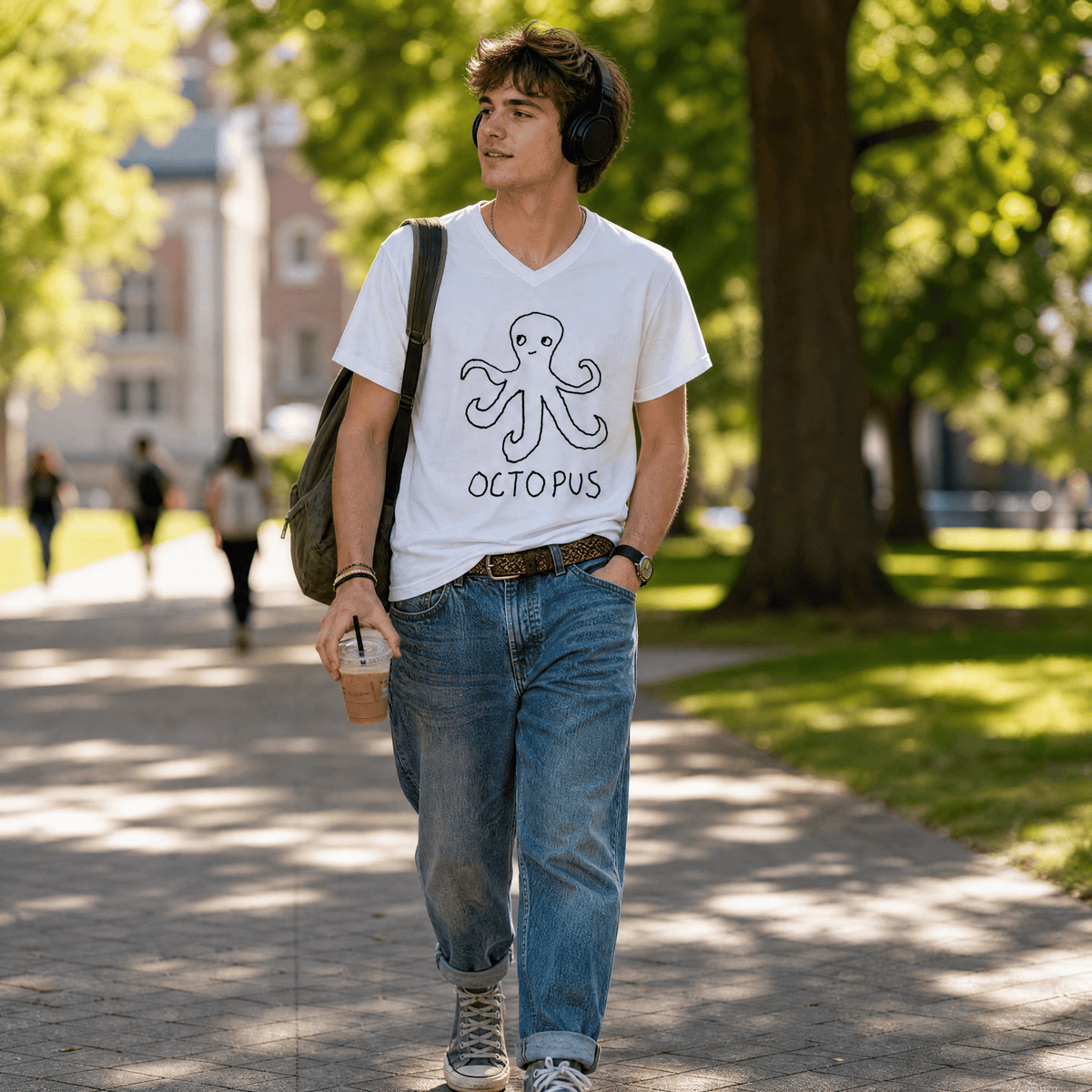 Octopus - V-neck Tee