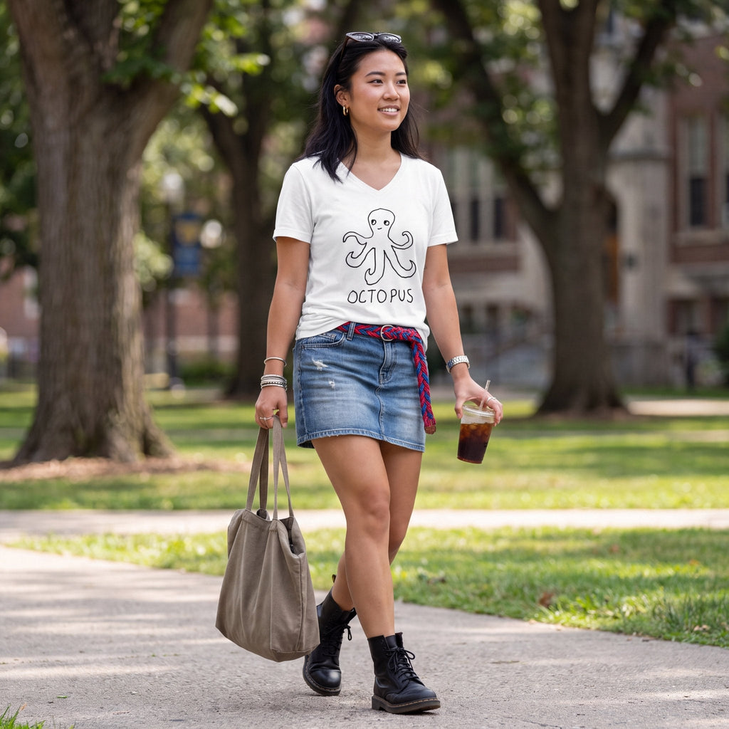 Octopus - V-neck Tee