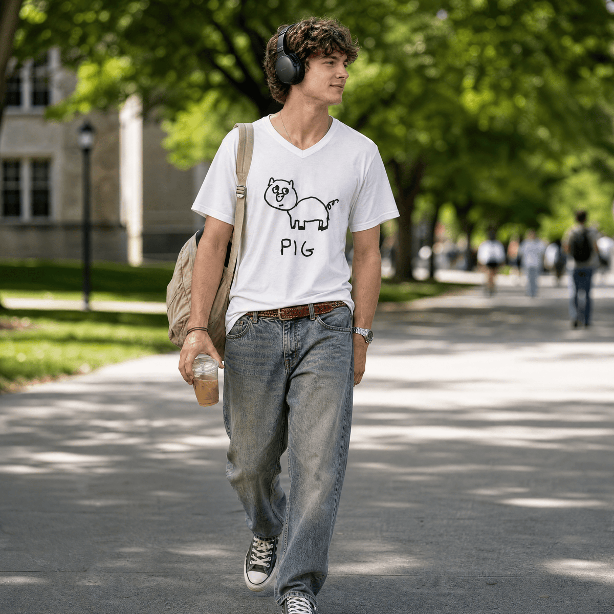 Pig - V-neck Tee