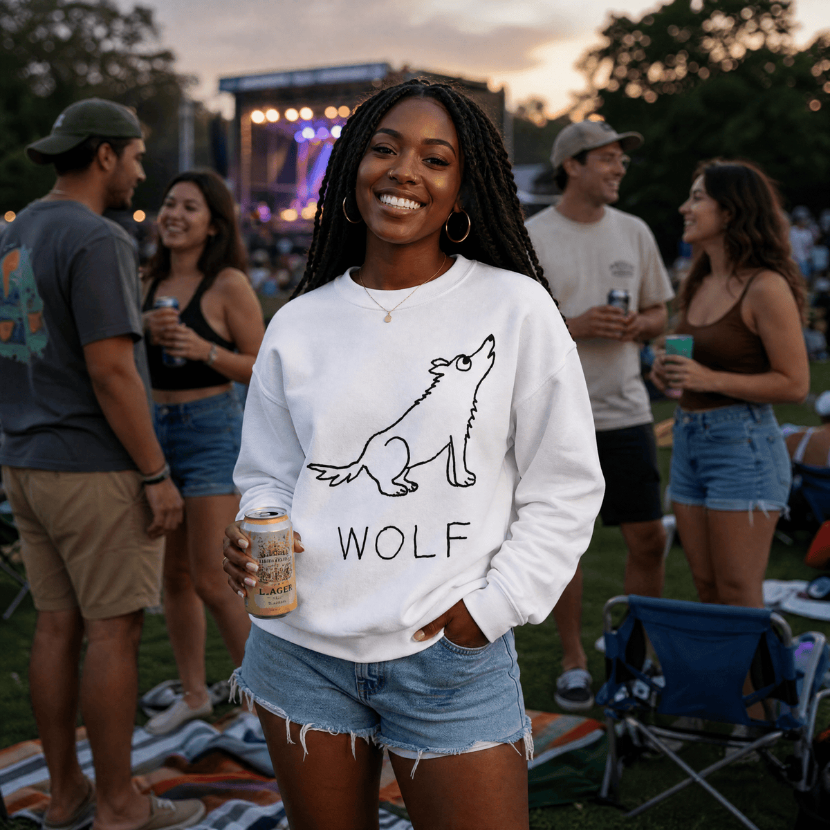 Wolf - Crewneck Sweatshirt