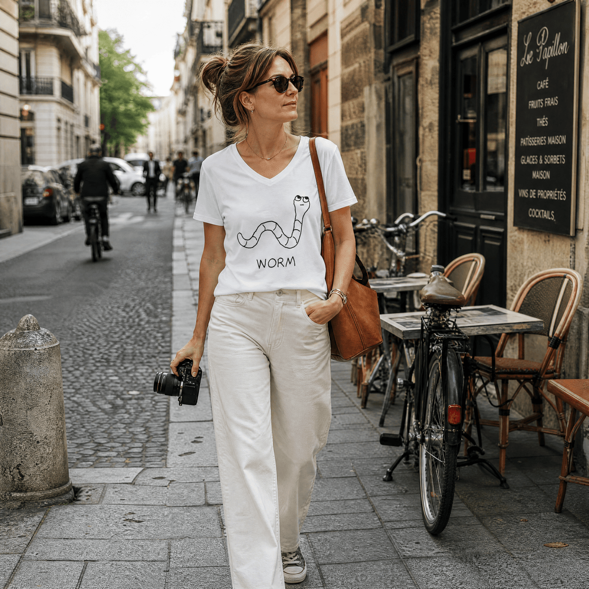 Worm - V-neck Tee