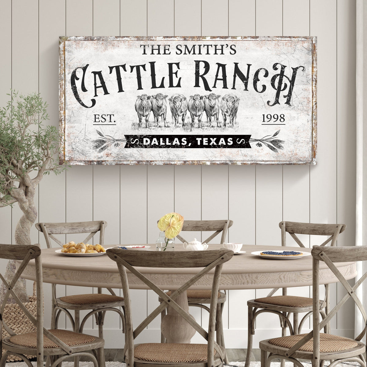 Branded Cattle Ranch Sign VI