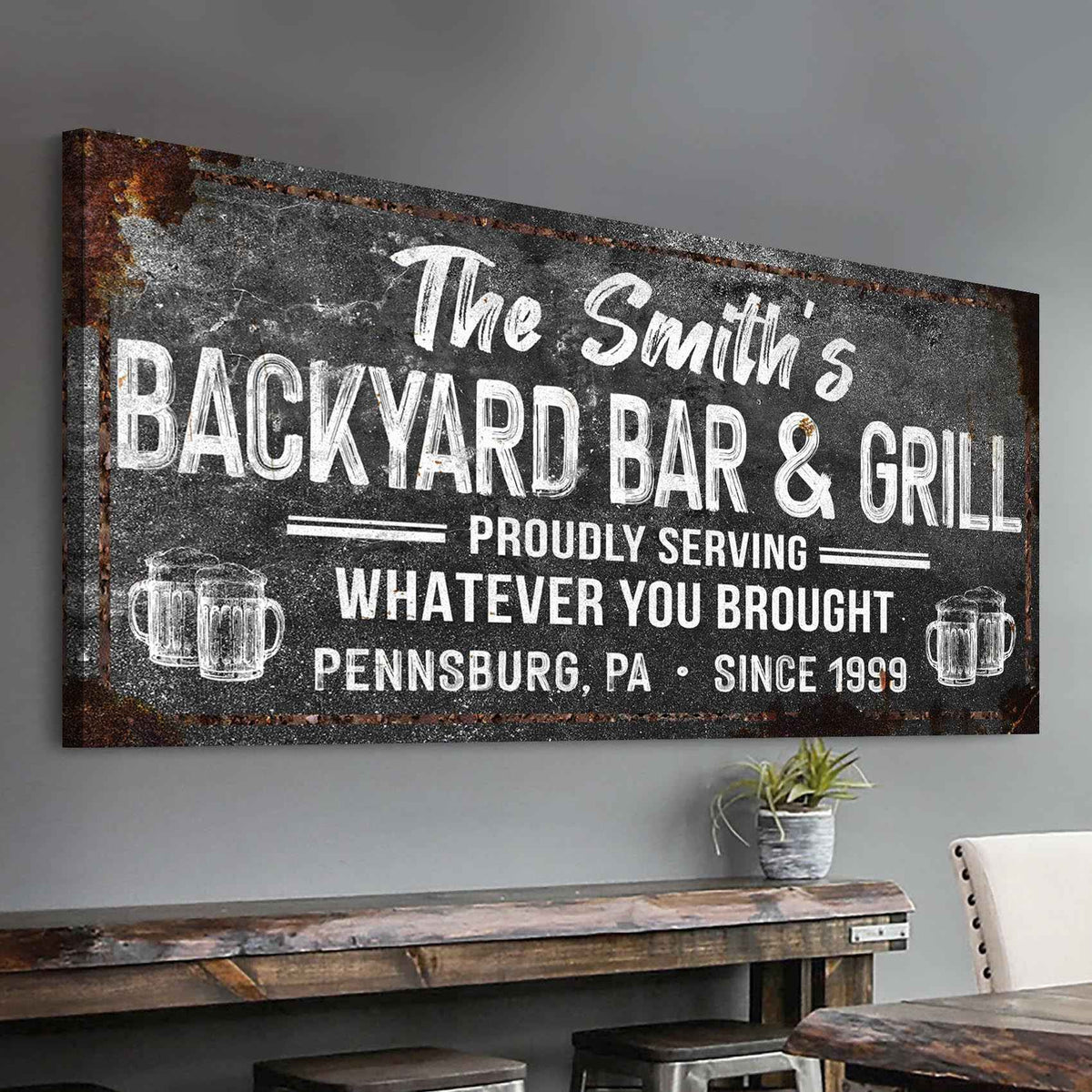 Backyard Bar & Grill Sign XXIII