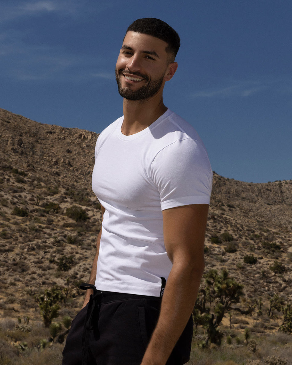 Mid Weight Cropped Fitted T-Shirt White