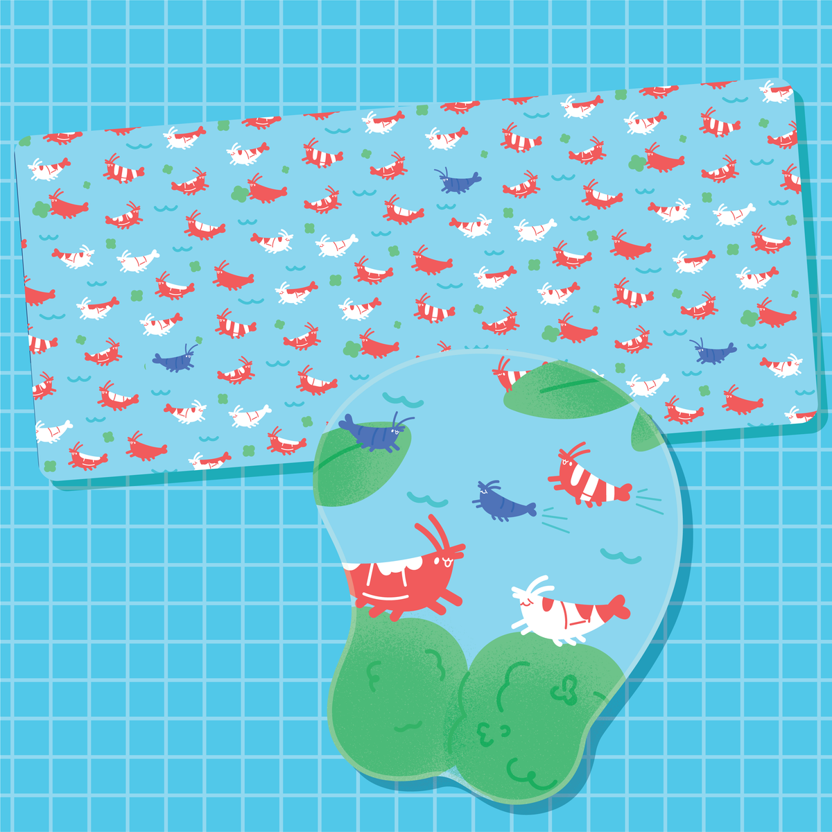 Marimo Shrimp Desk Mat