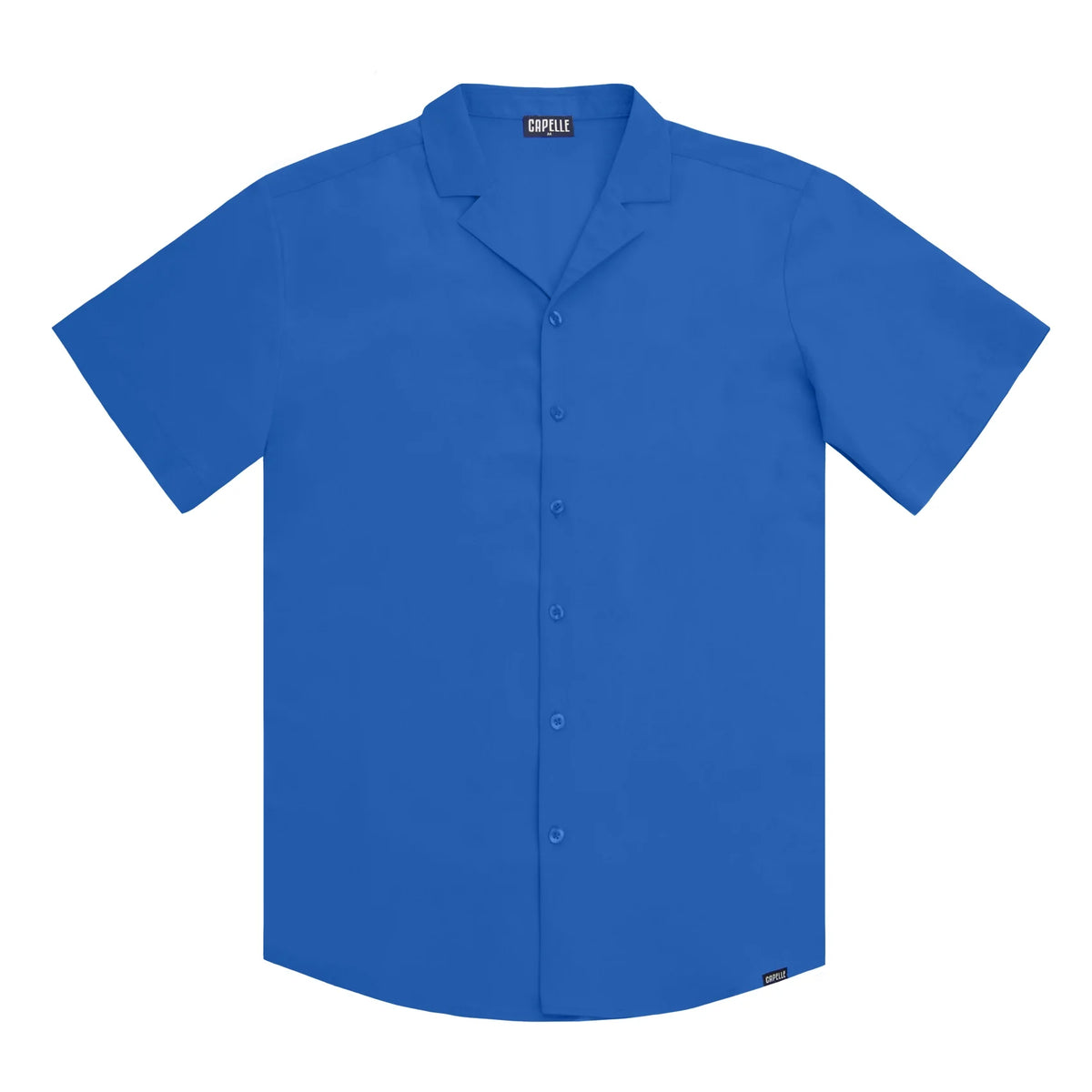 Ocean Blue Men's Button Down Resort Shirt, Modern Fit