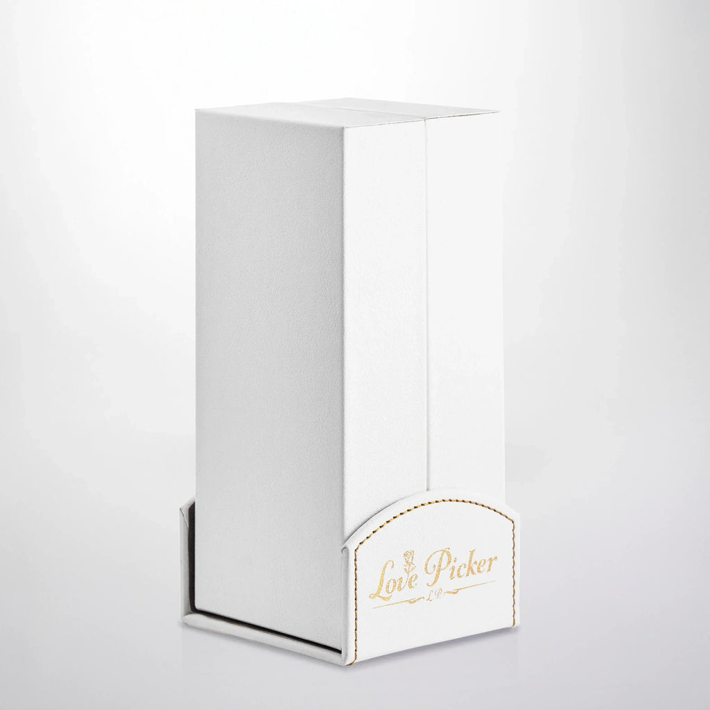 24K Gold Dipped Rose 7" - Pearl Color Gift Vegan Leather Box