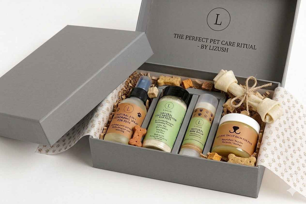 Natural Pet Pampering Gift Box – Dog & Cat Spa Care Set