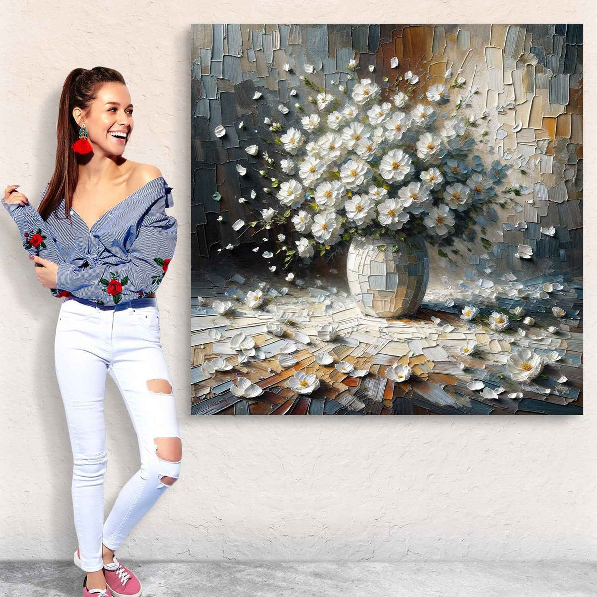 Canvas Print: "Porcelain Bloom"