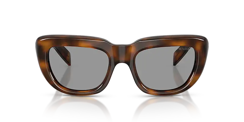 Prada 0PR D07S Women's Square Sunglasses with Grey Lenses 53mm