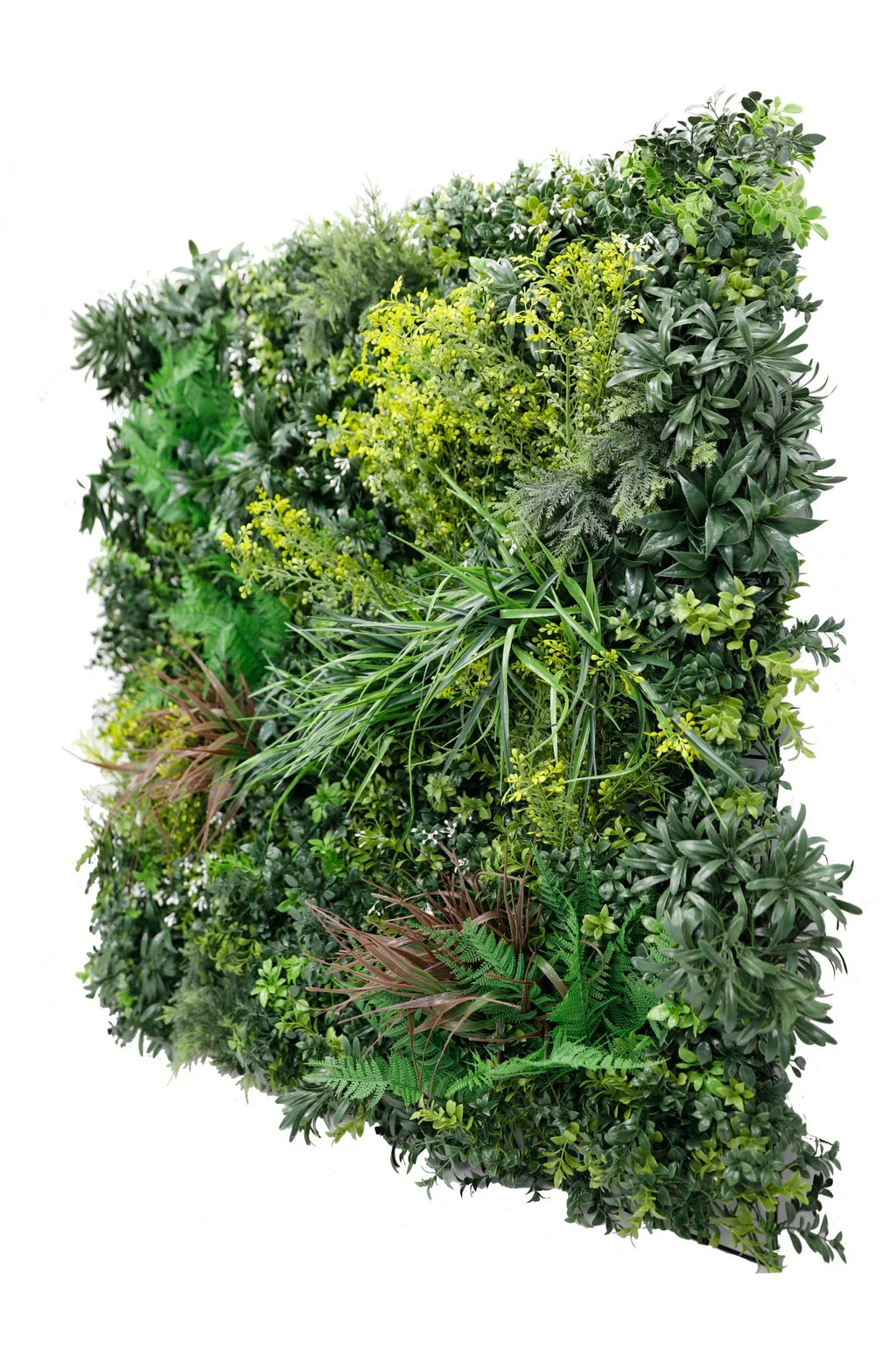 Tropical Vibe Artificial Vertical Garden Green Wall Panel 35×35in – NFPA 701 Certified – UV Resistant – Commercial Grade