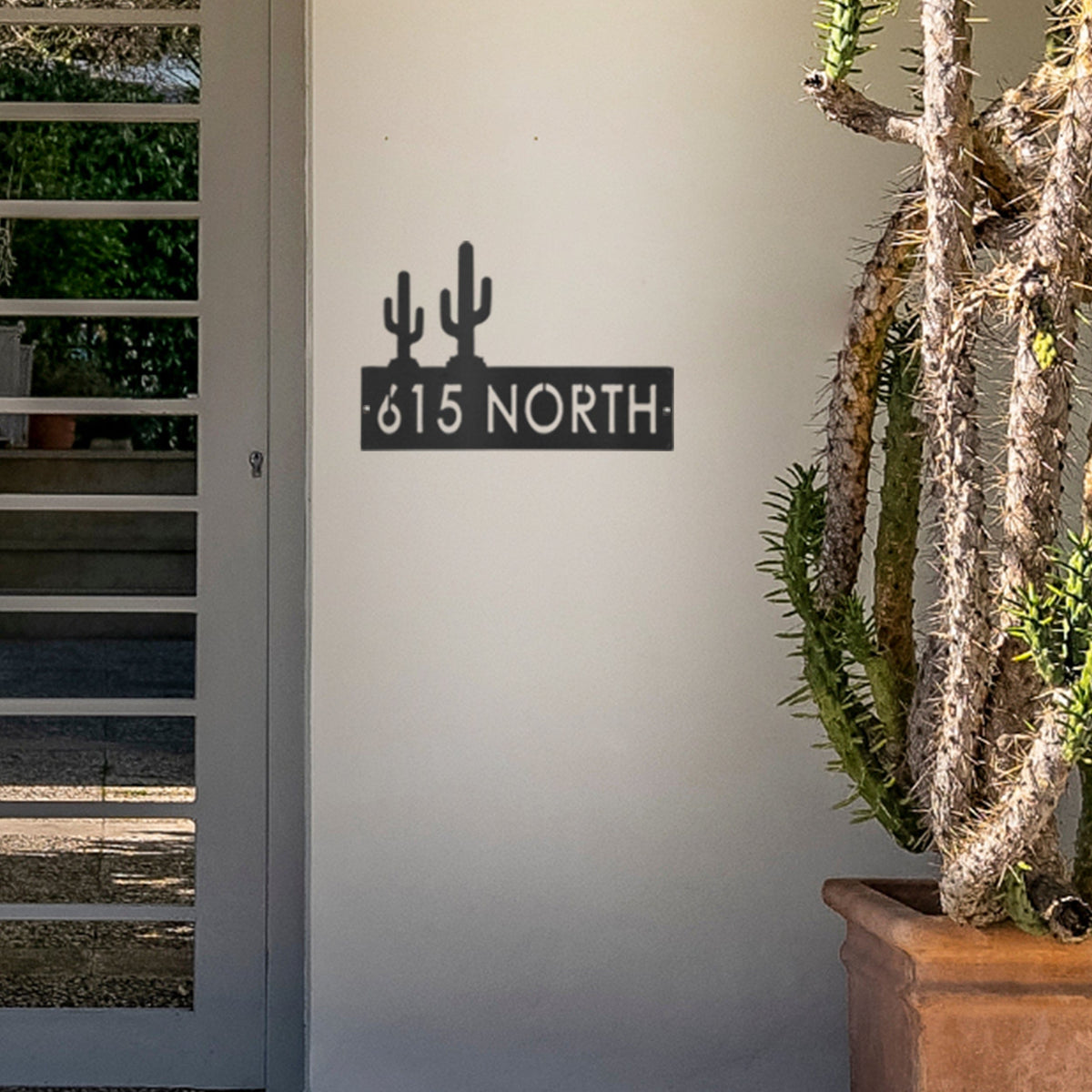 [COL] Landscape Address Plaque - 4 Styles - Circular Address Plaque for House Numbers