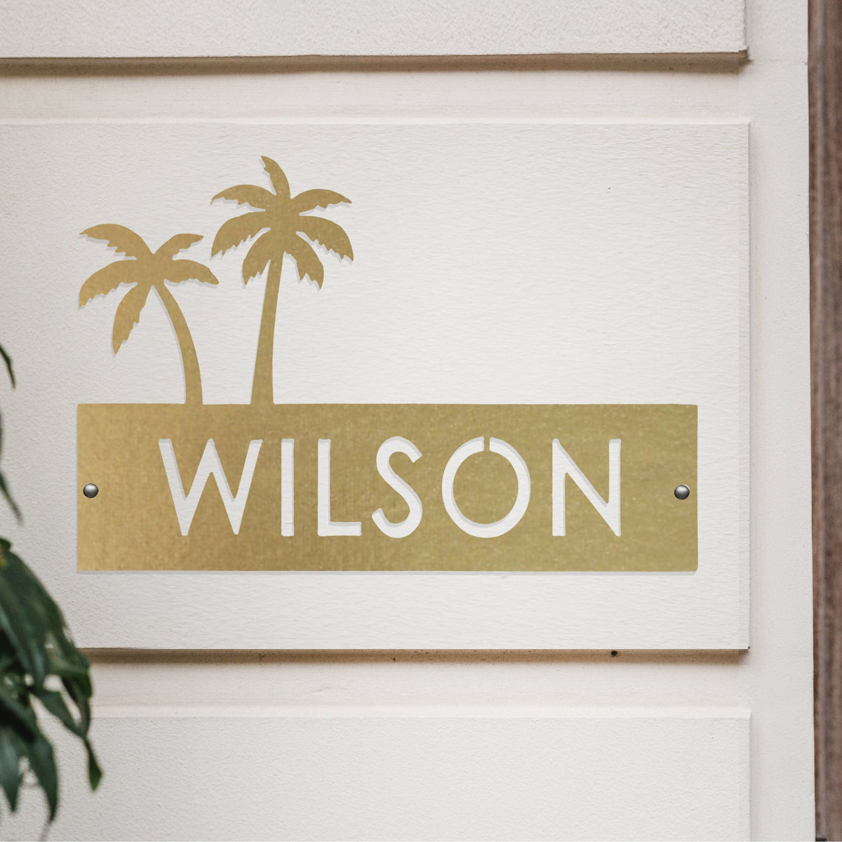 [COL] Landscape Address Plaque - 4 Styles - Circular Address Plaque for House Numbers