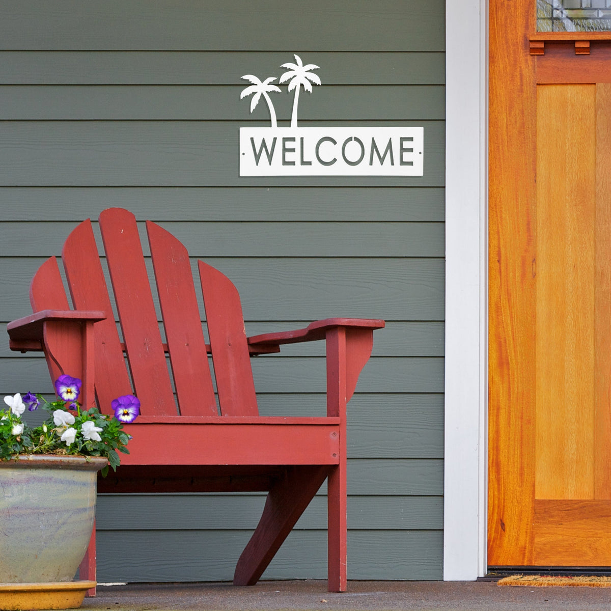 [COL] Landscape Address Plaque - 4 Styles - Circular Address Plaque for House Numbers