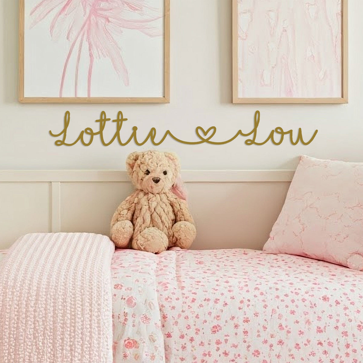 [COL] I Heart You – Little Love Edition | Personalized Kids Name Sign