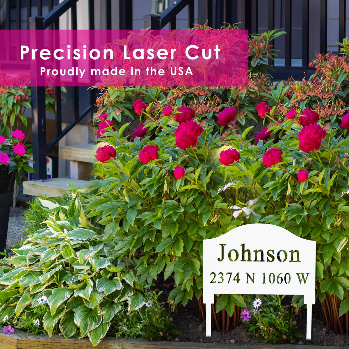 [COL] Address Yard Signs with Stakes - Address Signs for Houses for Ground