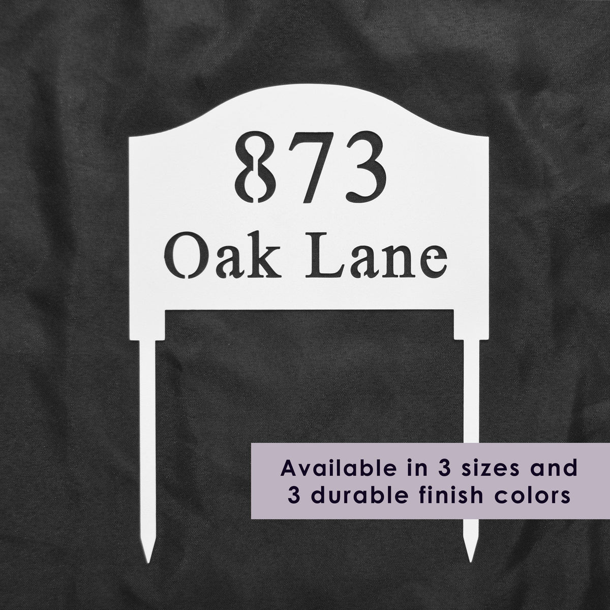 [COL] Address Yard Signs with Stakes - Address Signs for Houses for Ground