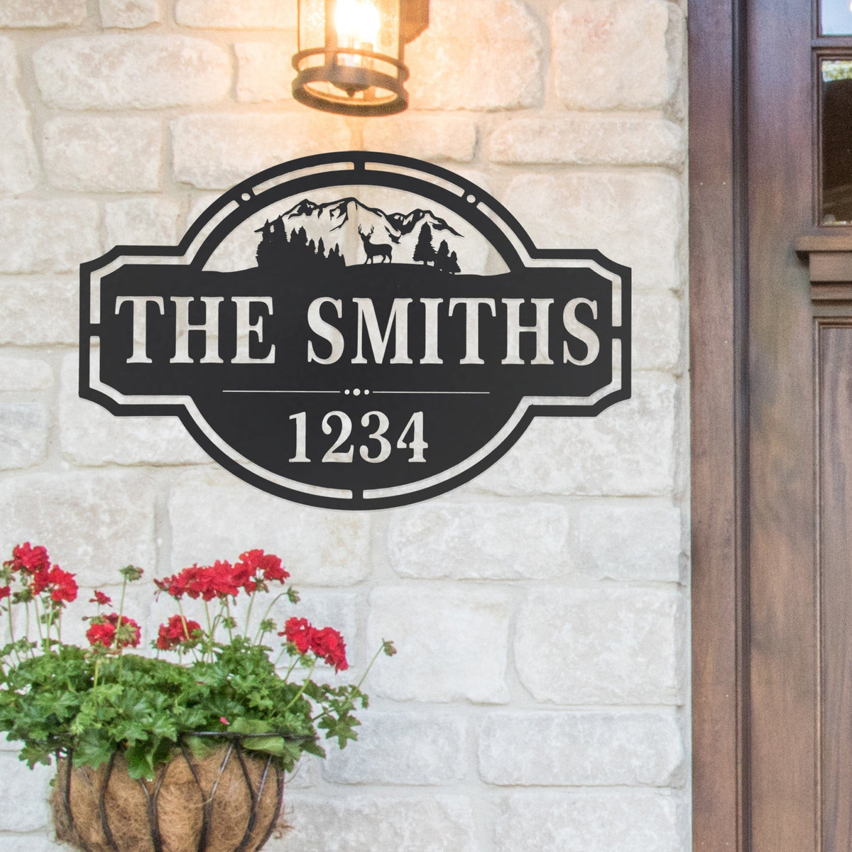 [COL] Home on the Range Oversized Address Plaque - House Number Sign