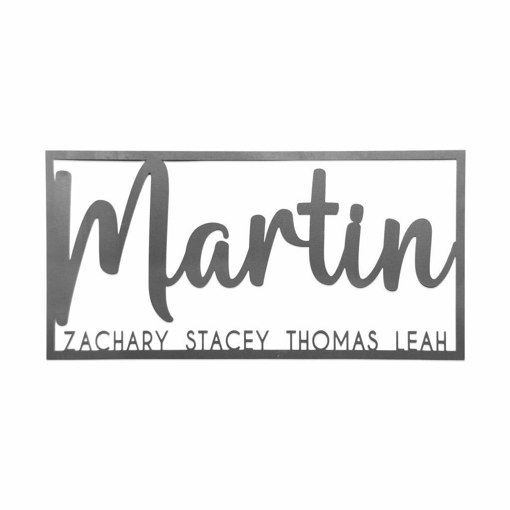 [COL] This is Us Family Name Sign - House Name Sign Metal Wall Decor