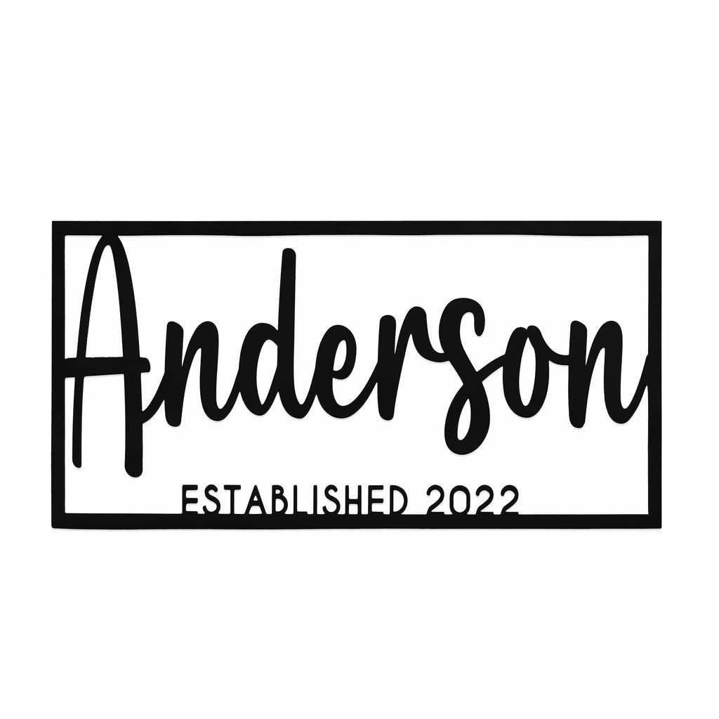 [COL] This is Us Family Name Sign - House Name Sign Metal Wall Decor