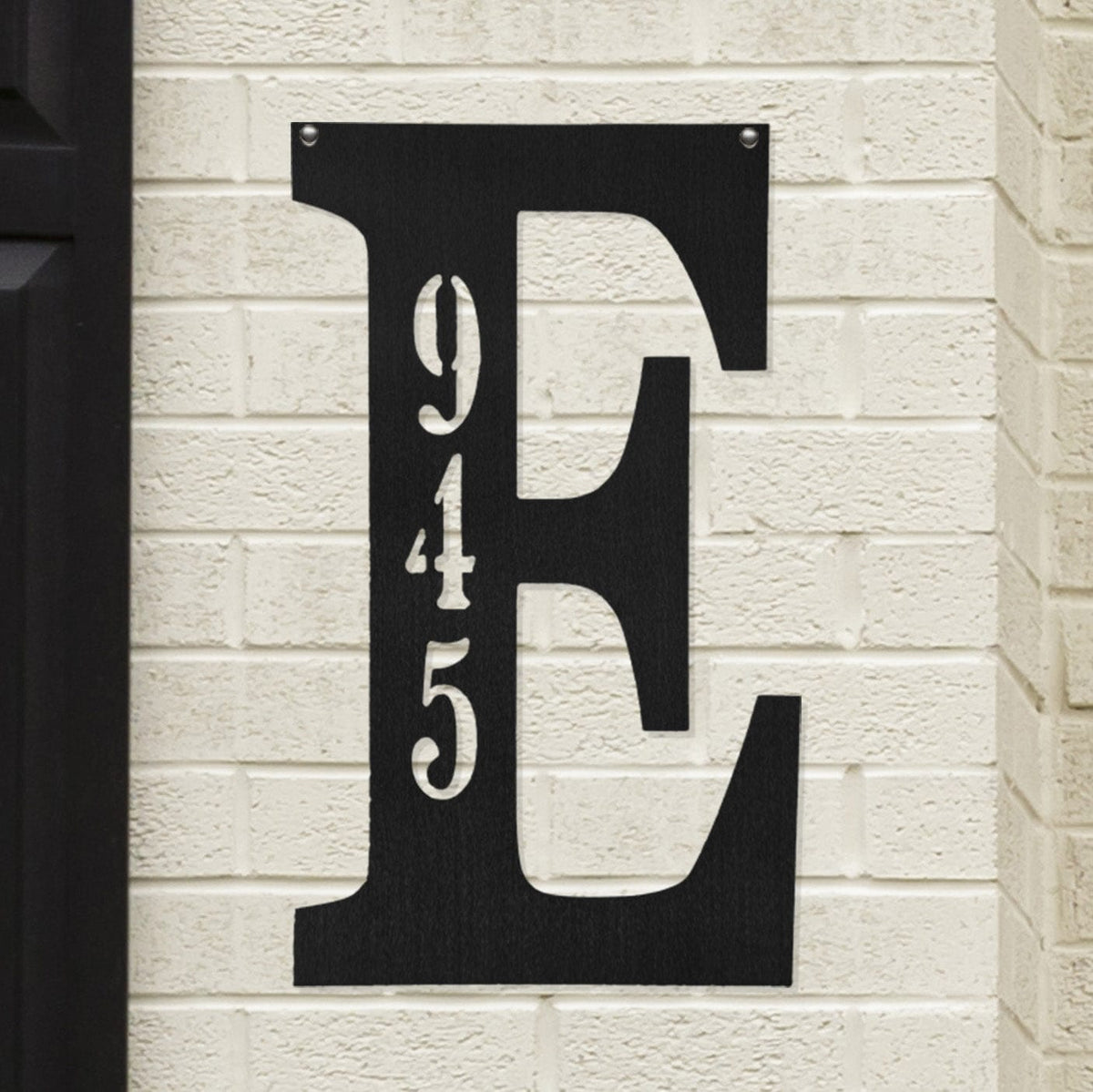 [COL] Letter Address Plaque - 3 Sizes - Metal Personalized Address Numbers for House