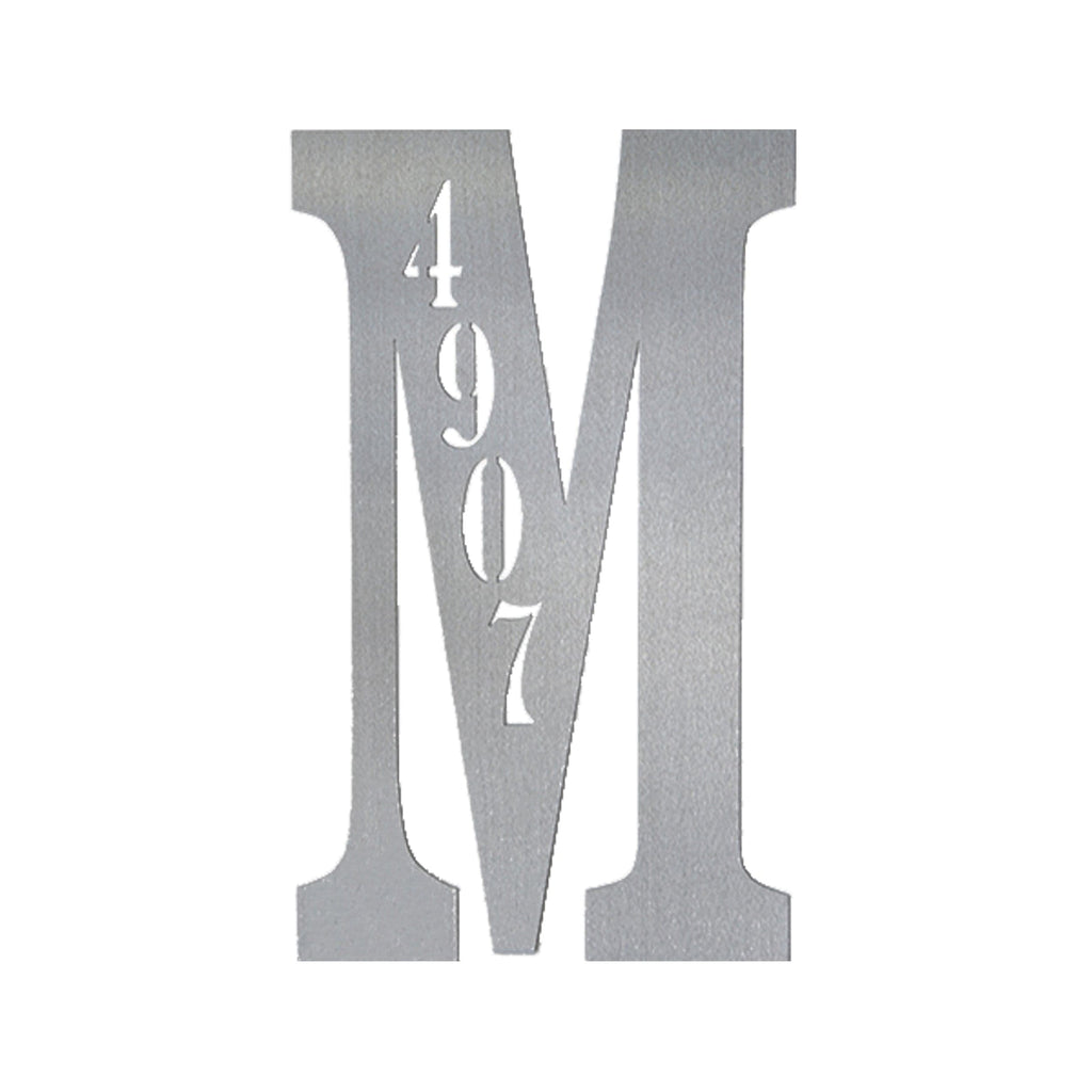 [COL] Letter Address Plaque - 3 Sizes - Metal Personalized Address Numbers for House