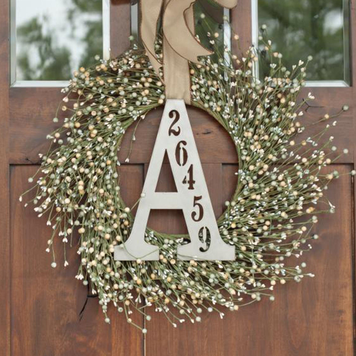 [COL] Letter Address Plaque - 3 Sizes - Metal Personalized Address Numbers for House