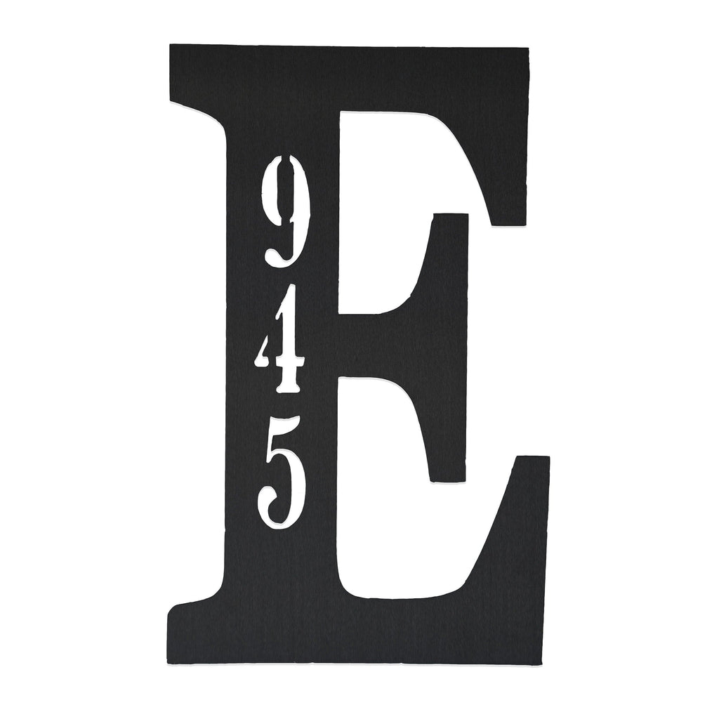 [COL] Letter Address Plaque - 3 Sizes - Metal Personalized Address Numbers for House