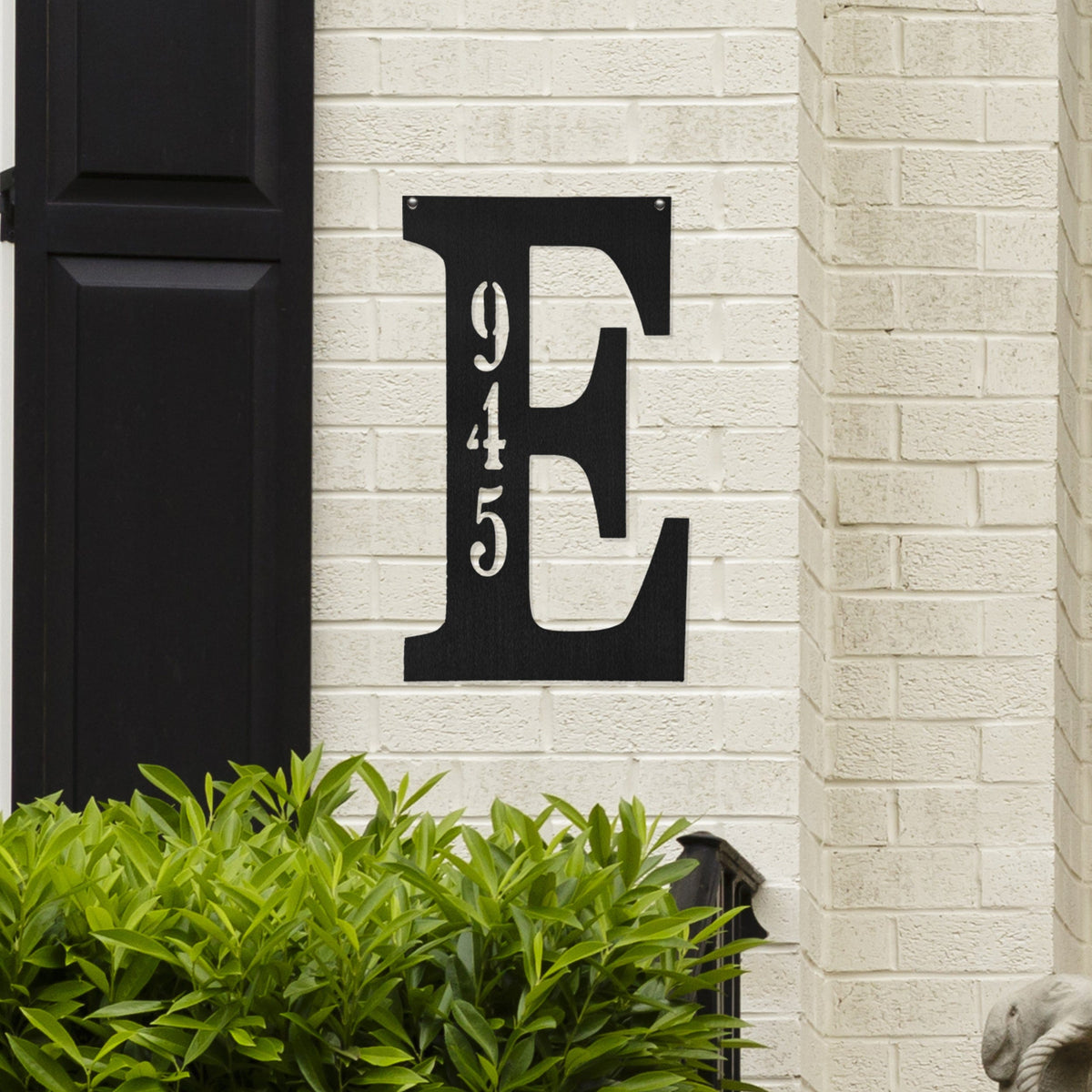 [COL] Letter Address Plaque - 3 Sizes - Metal Personalized Address Numbers for House