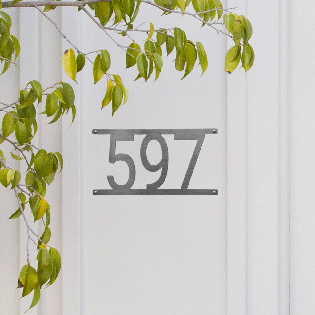 [COL] Simple Address Plaque - 3 Sizes - Address Numbers for Outside