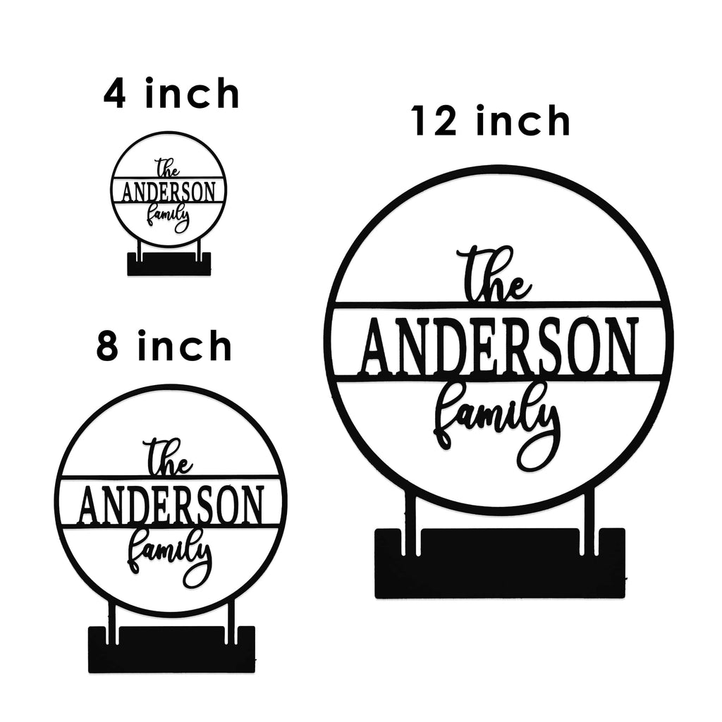 [COL] Anderson Tabletop or Shelf Personalized Name Sign - 2 Styles - Last Name Signs