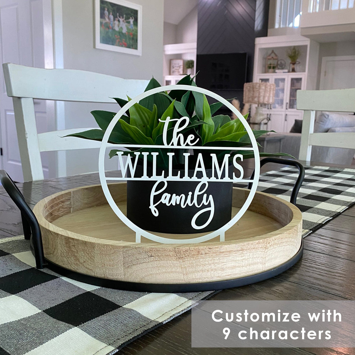 [COL] Anderson Tabletop or Shelf Personalized Name Sign - 2 Styles - Last Name Signs