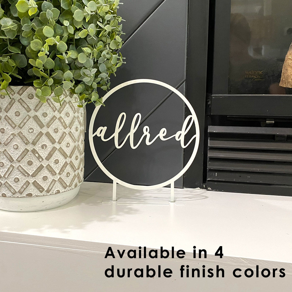 [COL] Anderson Tabletop or Shelf Personalized Name Sign - 2 Styles - Last Name Signs
