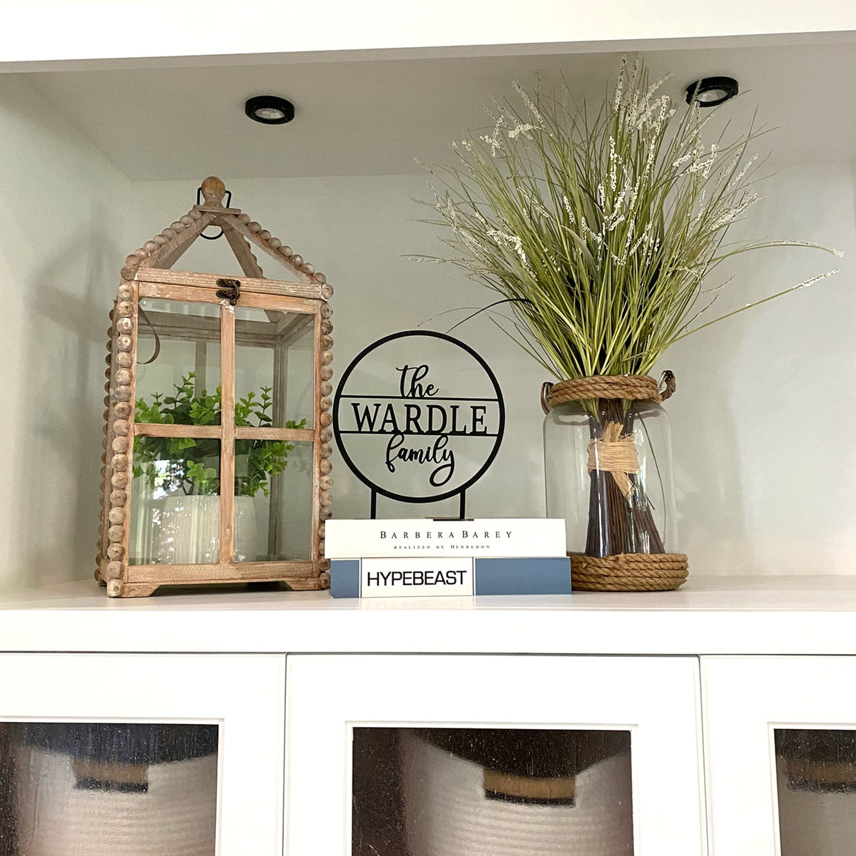 [COL] Anderson Tabletop or Shelf Personalized Name Sign - 2 Styles - Last Name Signs