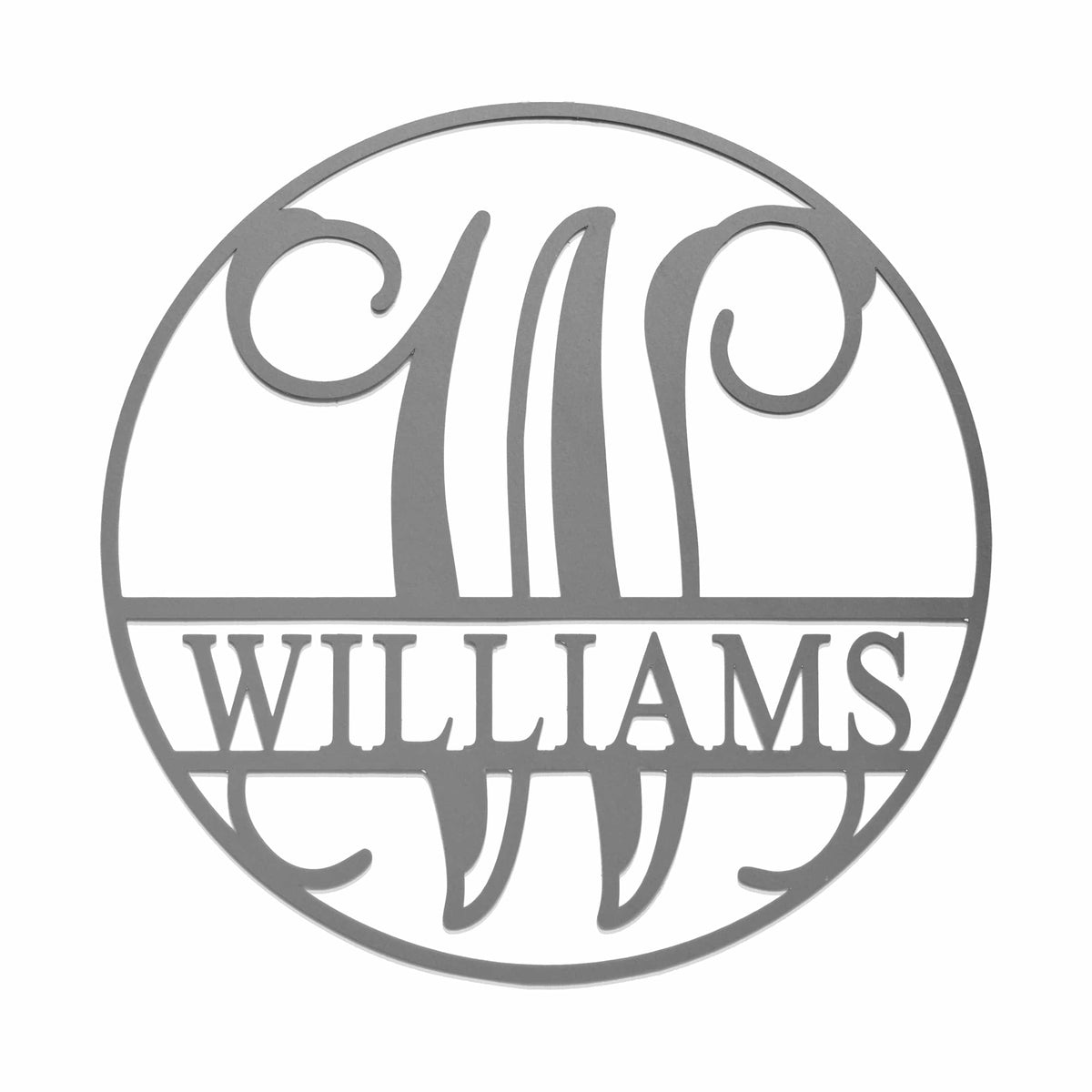 [COL] Circle Monogram With Name -  Monogram Last Name Signs for Home