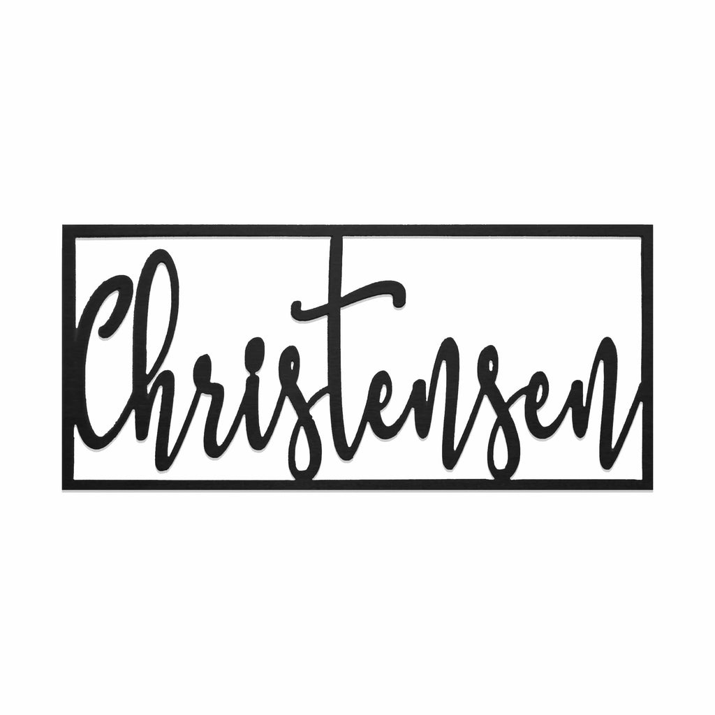 [COL] What's in a Name Plaque - 3 Sizes - Personalized Metal Family Name Sign