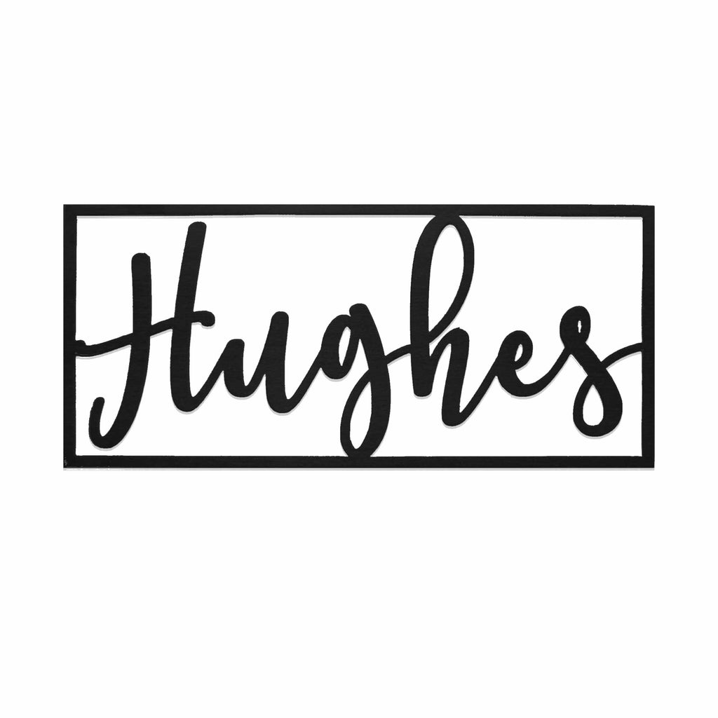 [COL] What's in a Name Plaque - 3 Sizes - Personalized Metal Family Name Sign