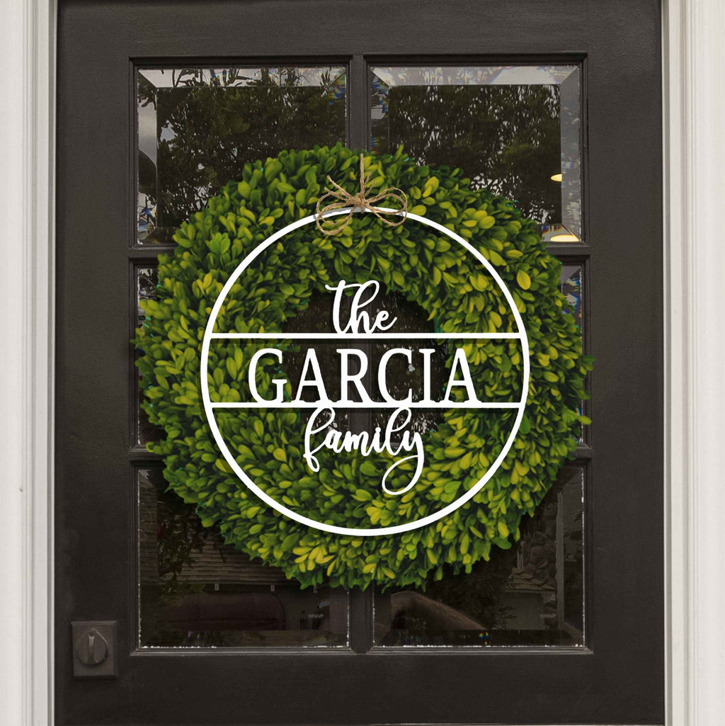 [COL] Chandler Family Sign - 4 Sizes - Personalized Circle Family Name Sign