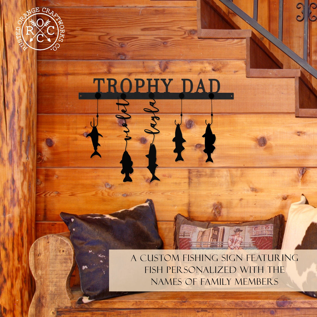 [COL] Reely Great Family Names Fish Sign Personalized - Father's Day, Dad, Grandpa