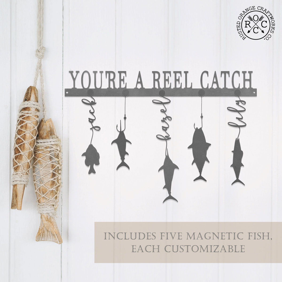 [COL] Reely Great Family Names Fish Sign Personalized - Father's Day, Dad, Grandpa