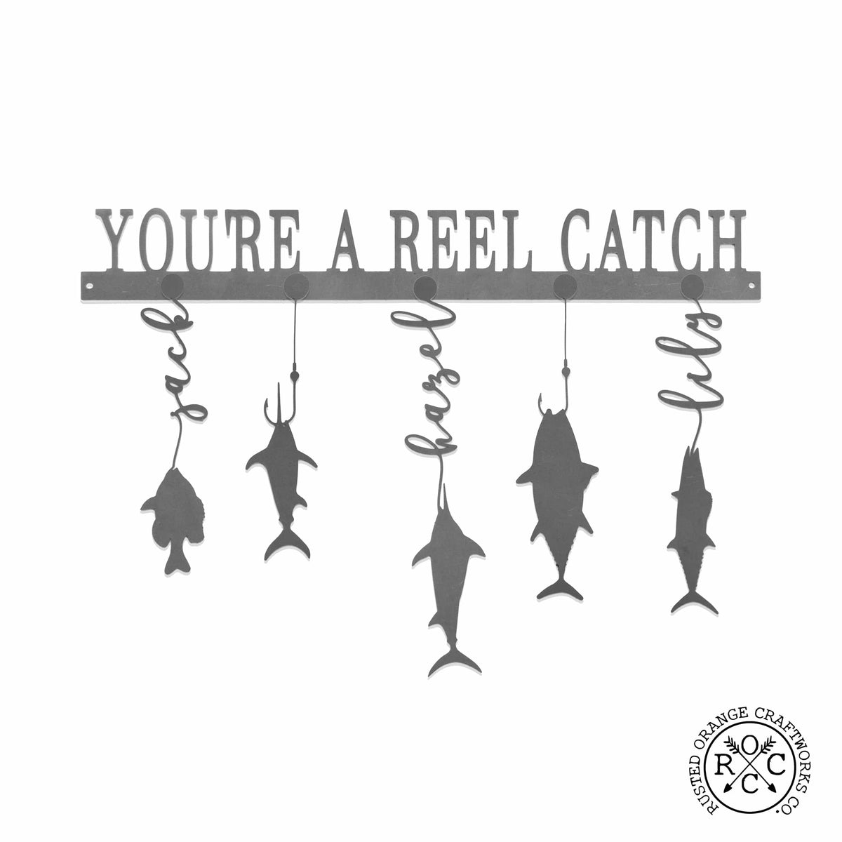 [COL] Reely Great Family Names Fish Sign Personalized - Father's Day, Dad, Grandpa
