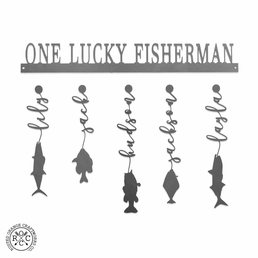 [COL] Reely Great Family Names Fish Sign Personalized - Father's Day, Dad, Grandpa