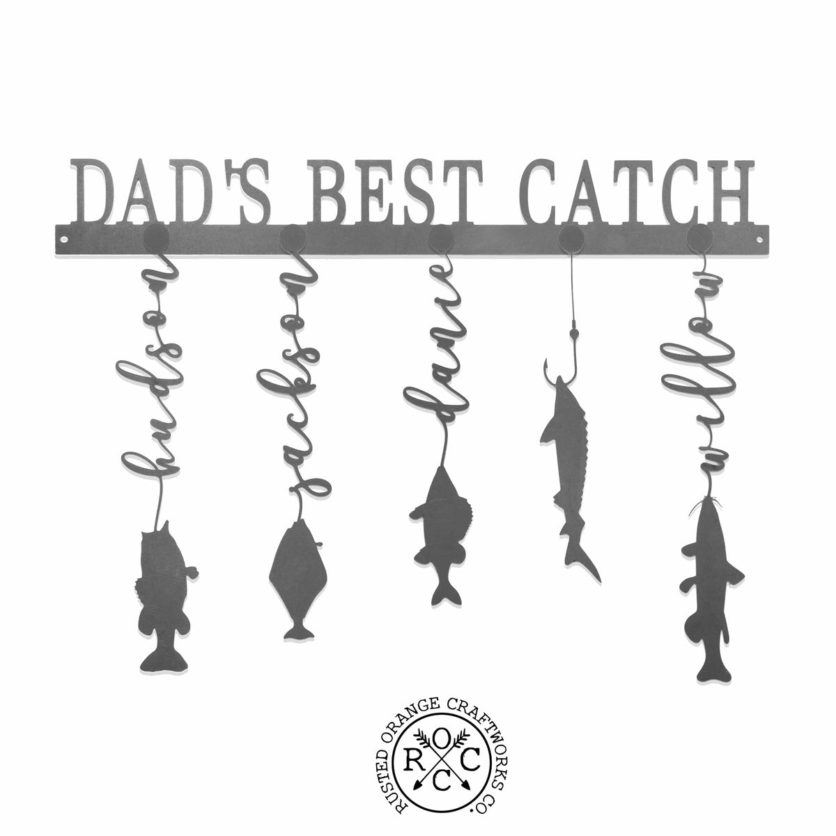 [COL] Reely Great Family Names Fish Sign Personalized - Father's Day, Dad, Grandpa