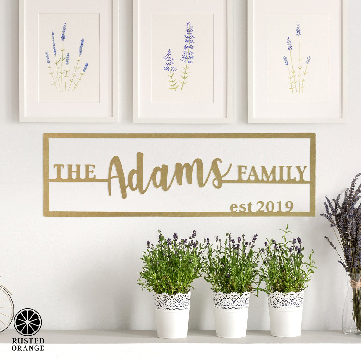 [COL] Family Name Plaque - Personalized Last Name Established Sign for Home