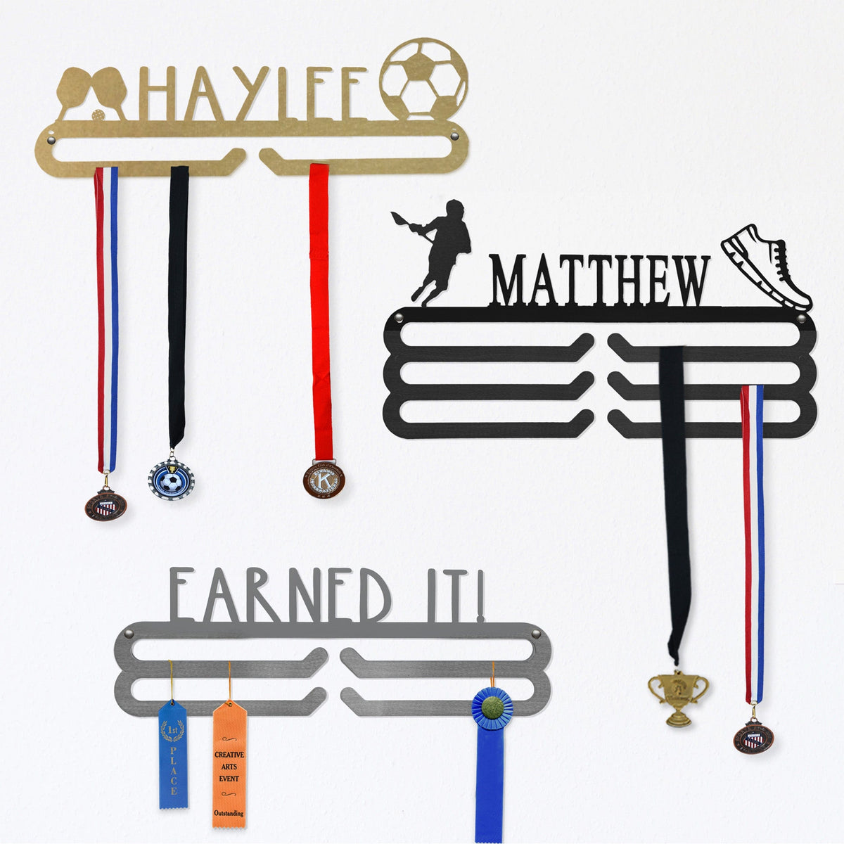 [COL] Medal Holder - 30+ Styles - Medal Hanger Holder Display Rack for Awards or Ribbons