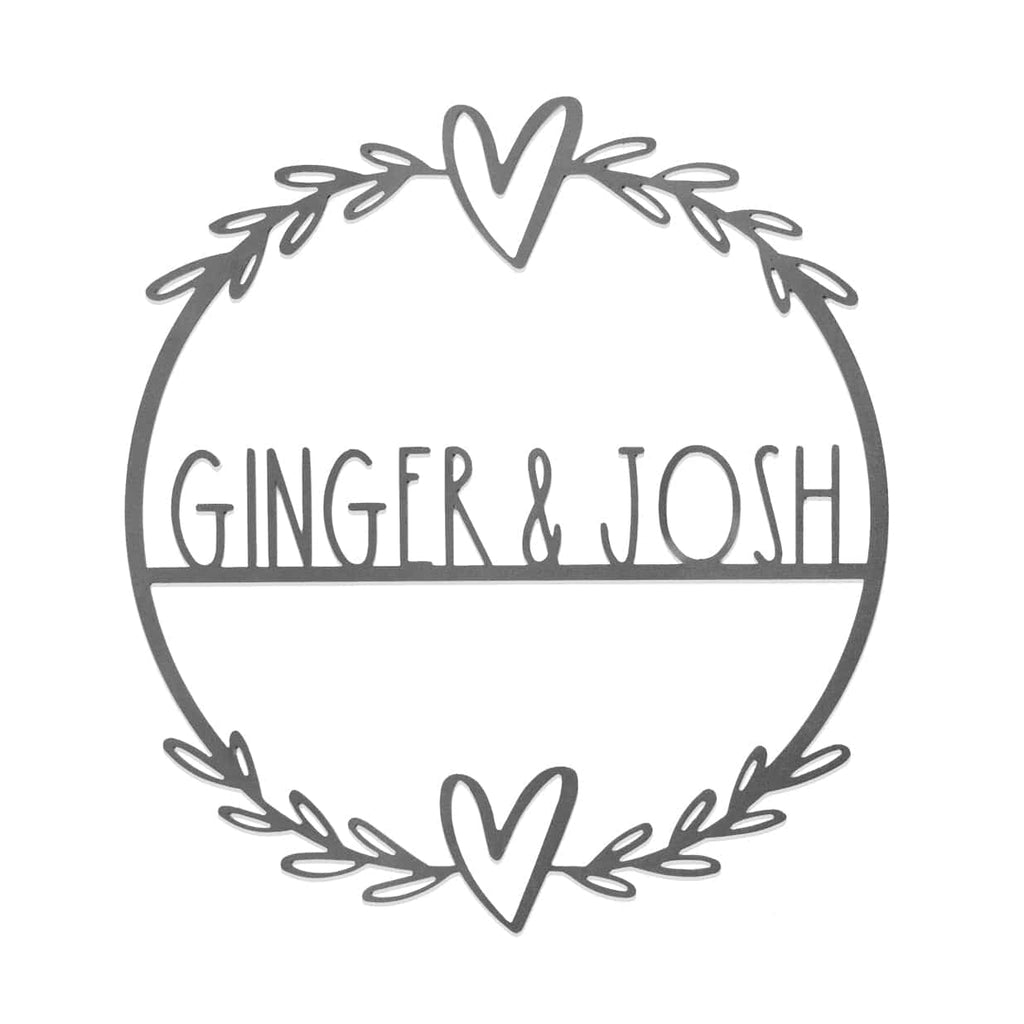 [COL] Flower Shop Collection - Personalized Family Custom Name Wall Sign for Wreath