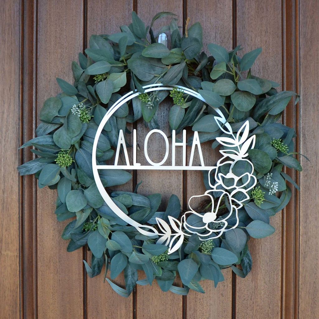 [COL] Flower Shop Collection - Personalized Family Custom Name Wall Sign for Wreath