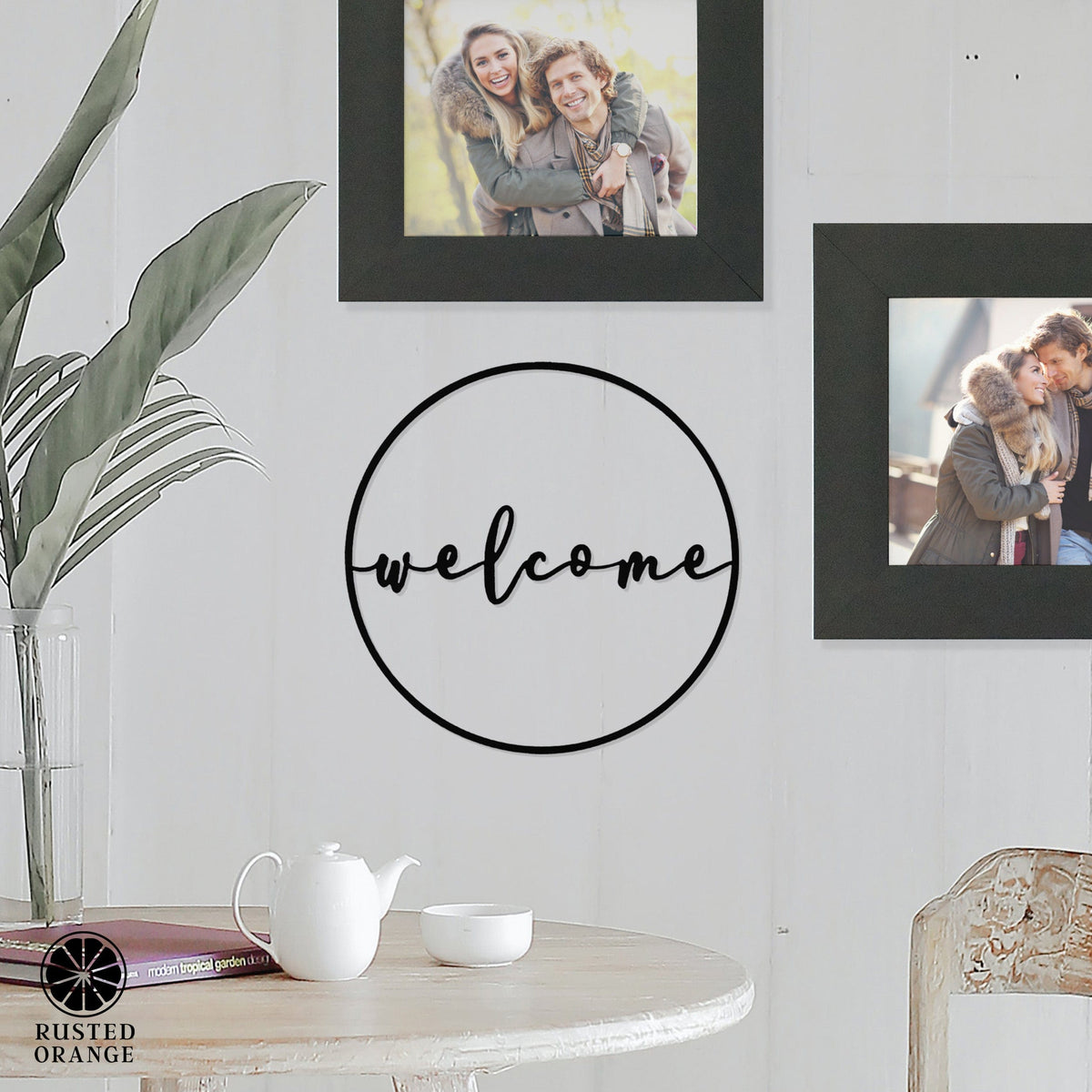 [COL] Welcome Circle Greeting - Welcome Home Outdoor Sign for Front Door