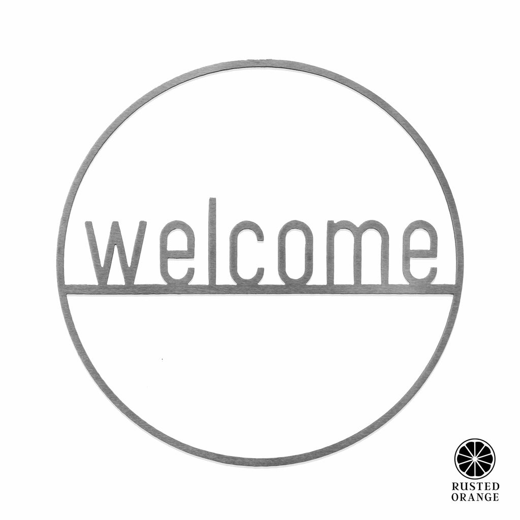 [COL] Welcome Circle Greeting - Welcome Home Outdoor Sign for Front Door
