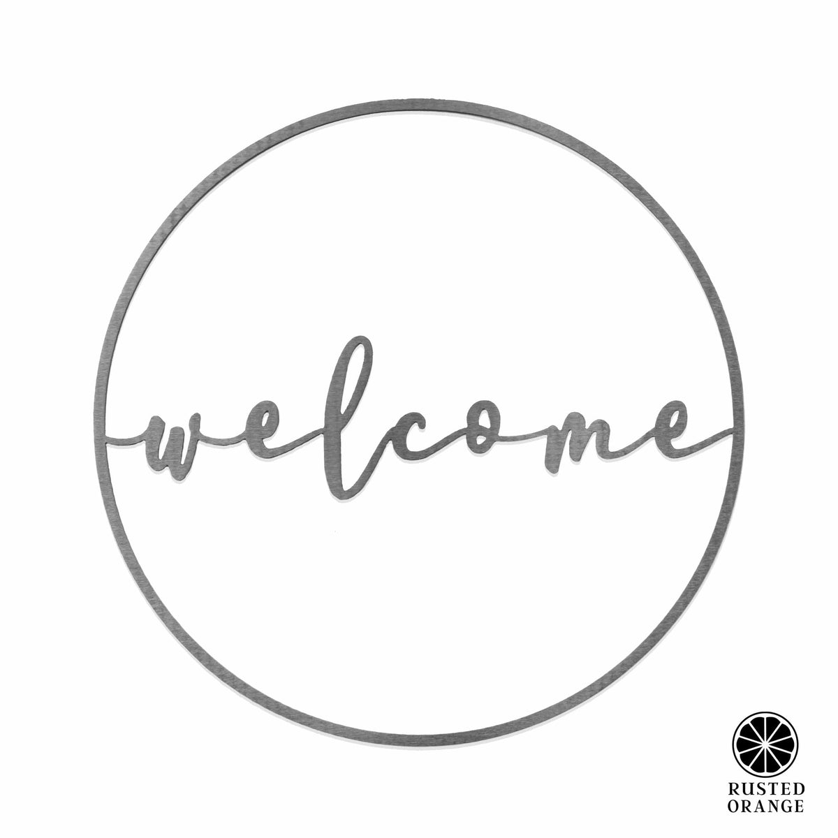 [COL] Welcome Circle Greeting - Welcome Home Outdoor Sign for Front Door